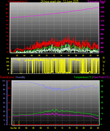 24 Hour Graph for Day 12